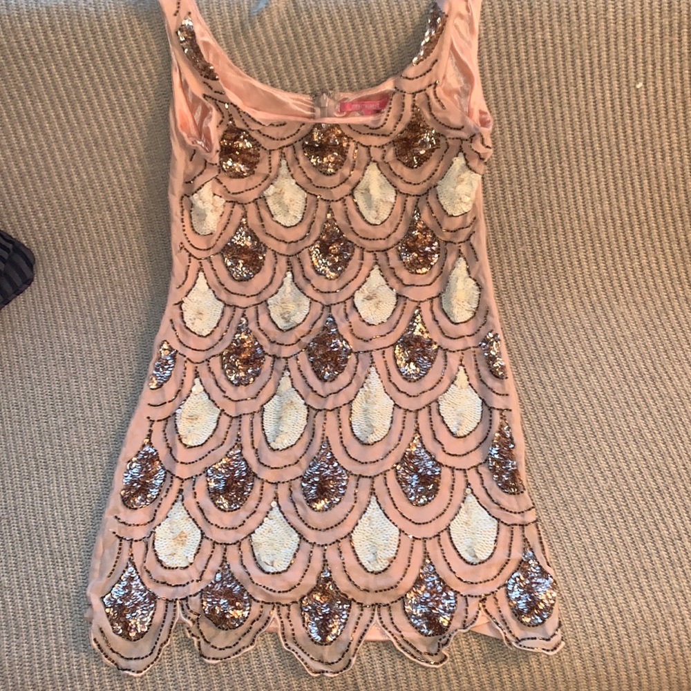 Lulu’s blush cocktail mini-dress